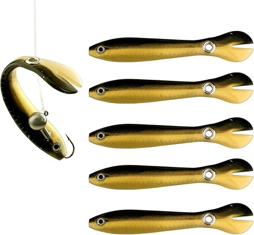 LUTER 5 Pieces Artificial Bait Fishing Lures Trout Kit