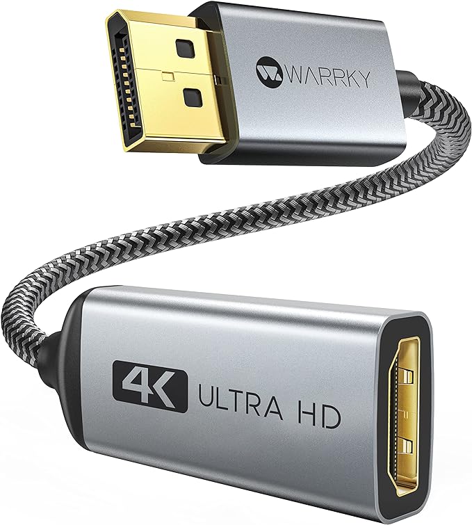 Warrky 4K DisplayPort to HDMI Adapter