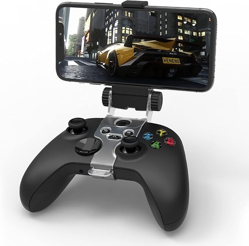 Controller Phone Foldable Clamp Holder Cellphone Stand with Adjustable Bracket for X-Series S/X, for Xbox One/S/X Controller