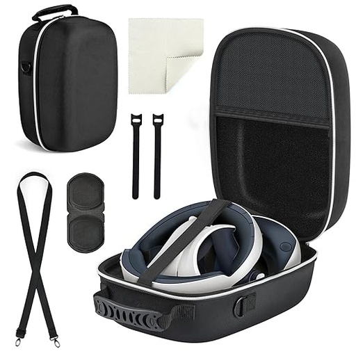 Carrying Case Compatible with PlayStation VR2 Gaming Headset and Touch Controllers Accessories